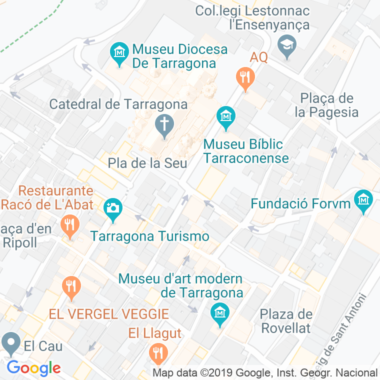 Código Postal calle Pare Iglesias en Tarragona