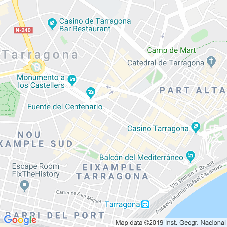 Código Postal calle Rambla Nova, La   (Impares Del 1 Al 93)  (Pares Del 74 Al 86) en Tarragona