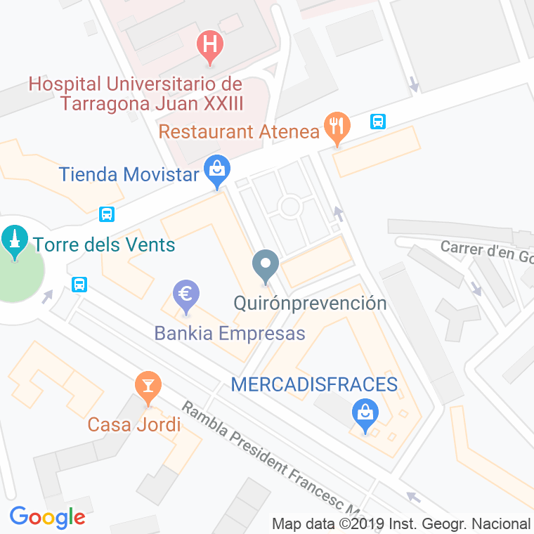 Código Postal calle Joan Ruiz I Porta en Tarragona