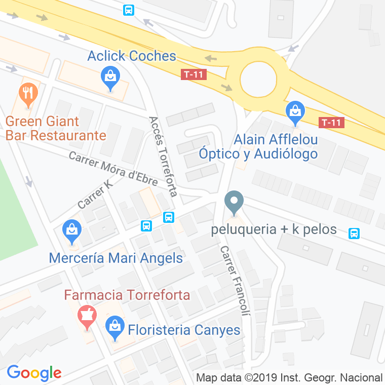 Código Postal calle Primer De Maig, plaça en Tarragona