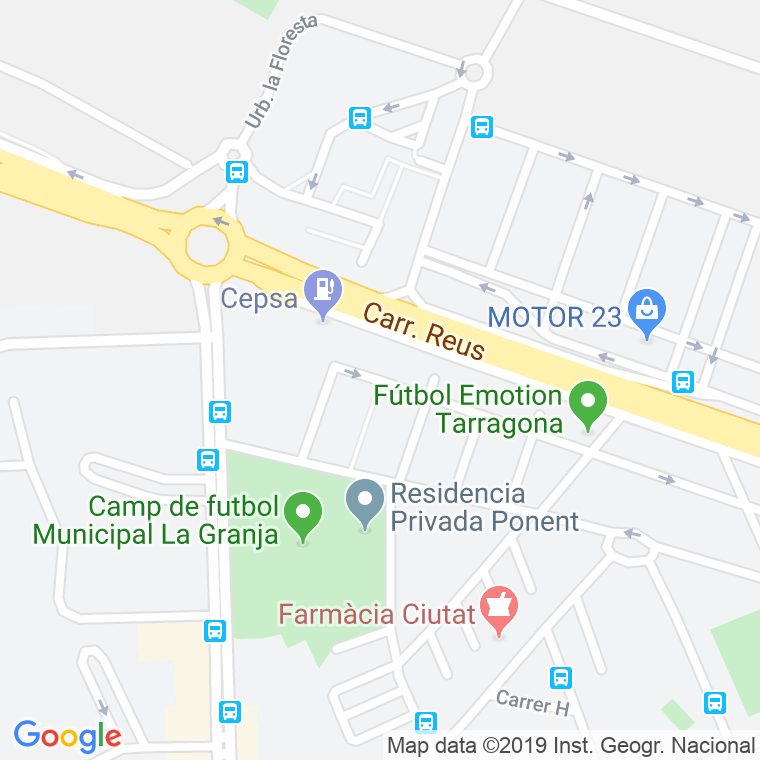 Código Postal calle Renau, passatge en Tarragona