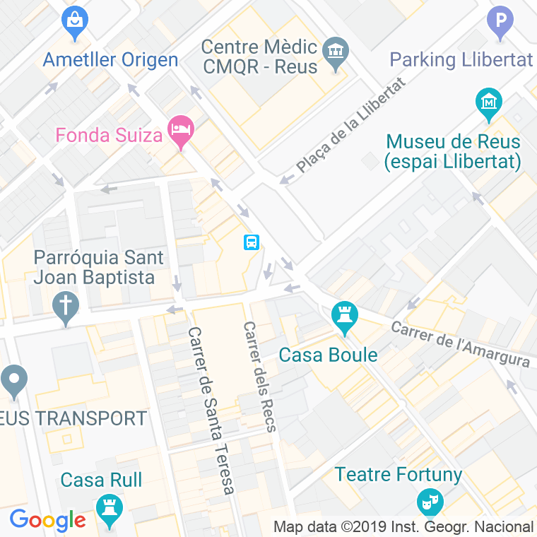 Código Postal calle Pintor Fortuny, plaça en Reus