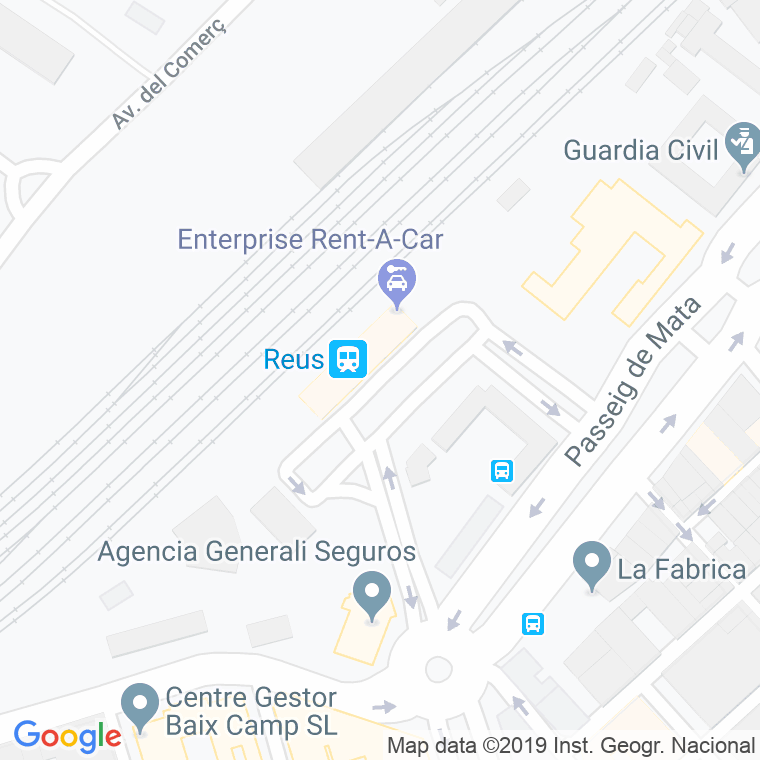 Código Postal calle Estacio, De L', plaça en Reus