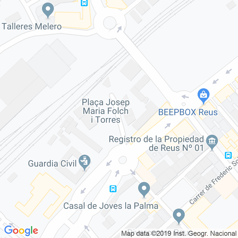 Código Postal calle Josep Maria Folch I Torres, plaça en Reus