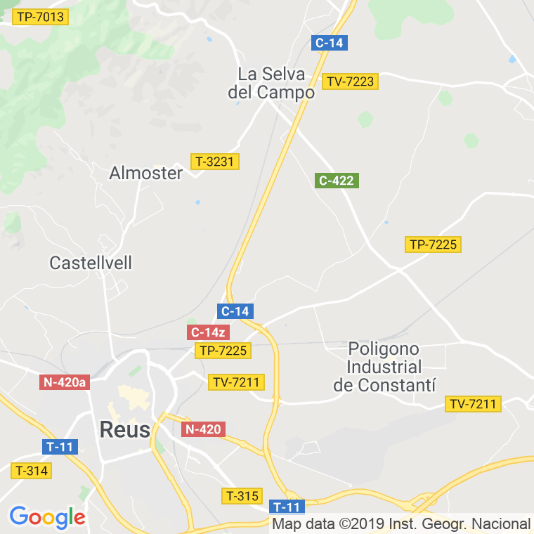 Código Postal calle Sant Jordi, carrero (Impares Del 1 Al Final)  (Pares Del 2 Al Final) en Reus