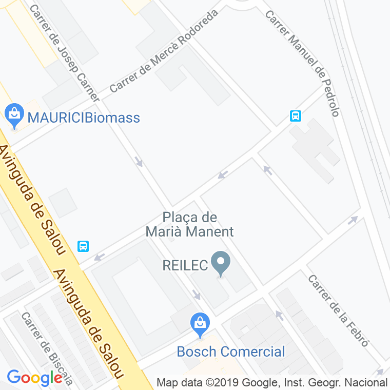Código Postal calle Maria Manent, plaça en Reus