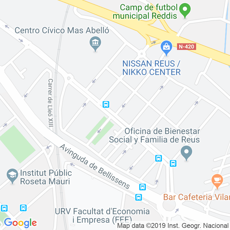 Código Postal calle Mas De L'abello en Reus