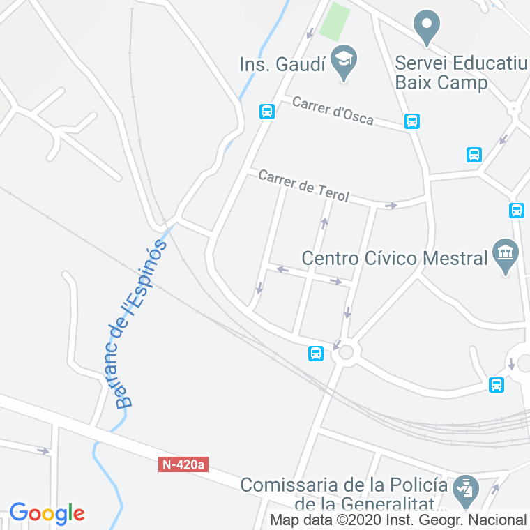 Código Postal calle Pere Domenench Roura en Reus