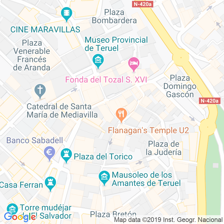 Código Postal calle Clavel en Teruel