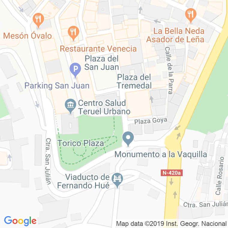 Código Postal calle Miguel Valles en Teruel