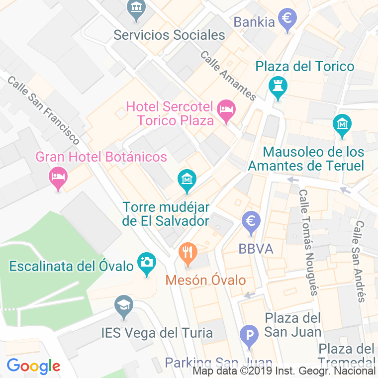 Código Postal calle Salvador, El en Teruel