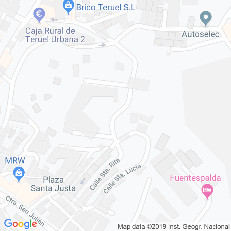 Código Postal calle Cerro De Los Alcaldes en Teruel