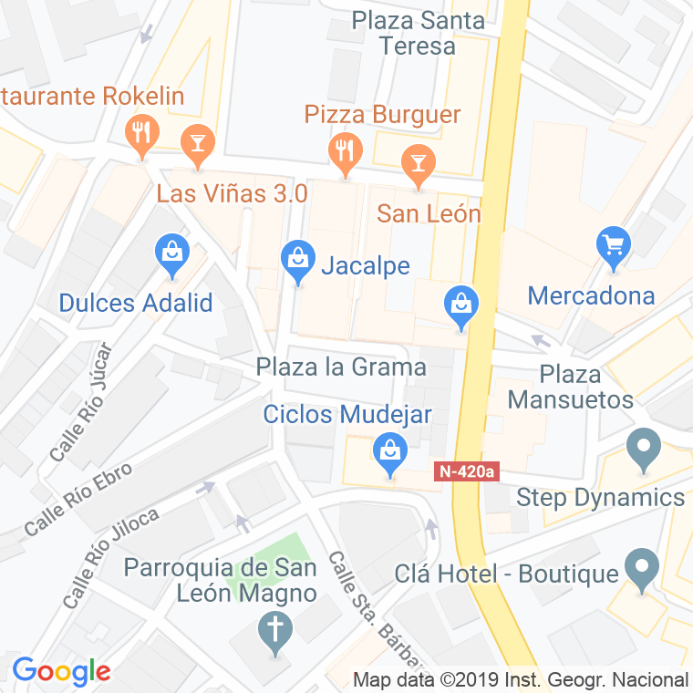Código Postal calle Grama, De La, plaza en Teruel
