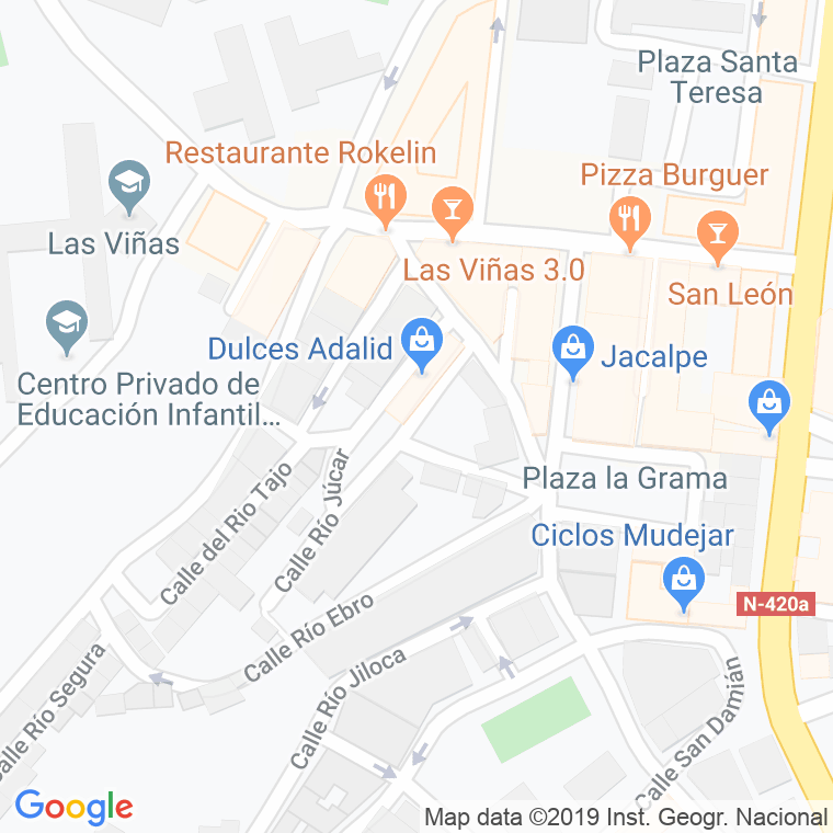 Código Postal calle Rio Guadalquivir en Teruel