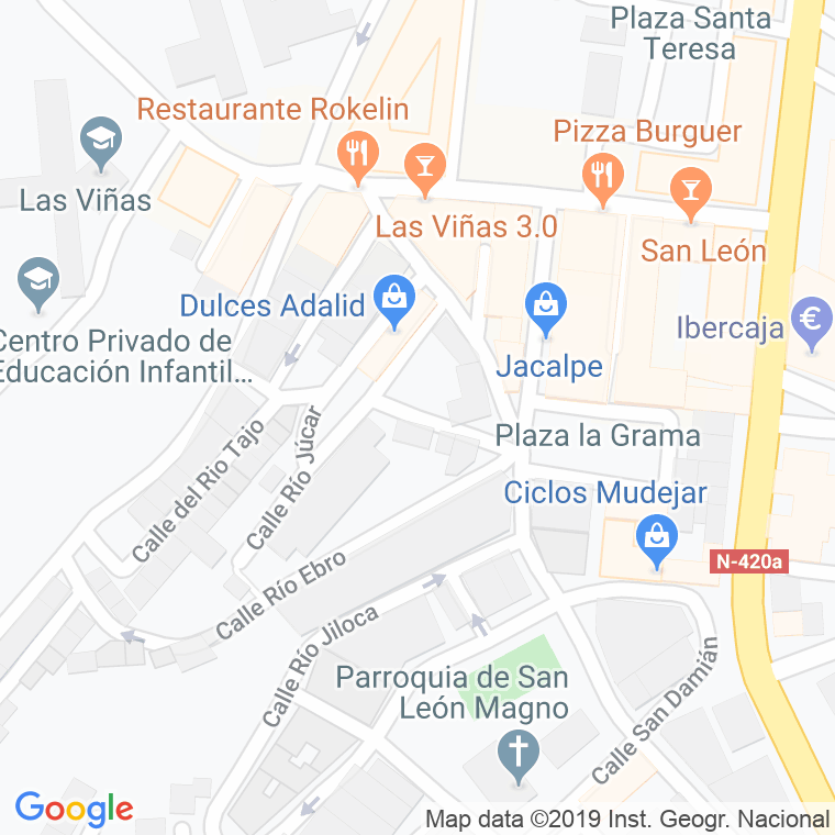 Código Postal calle Rio Jalon en Teruel