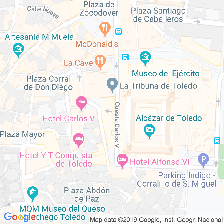 Código Postal calle Corralillo De San Miguel en Toledo