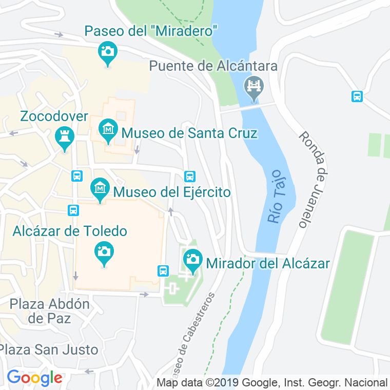 Código Postal calle Miguel De Cervantes en Toledo
