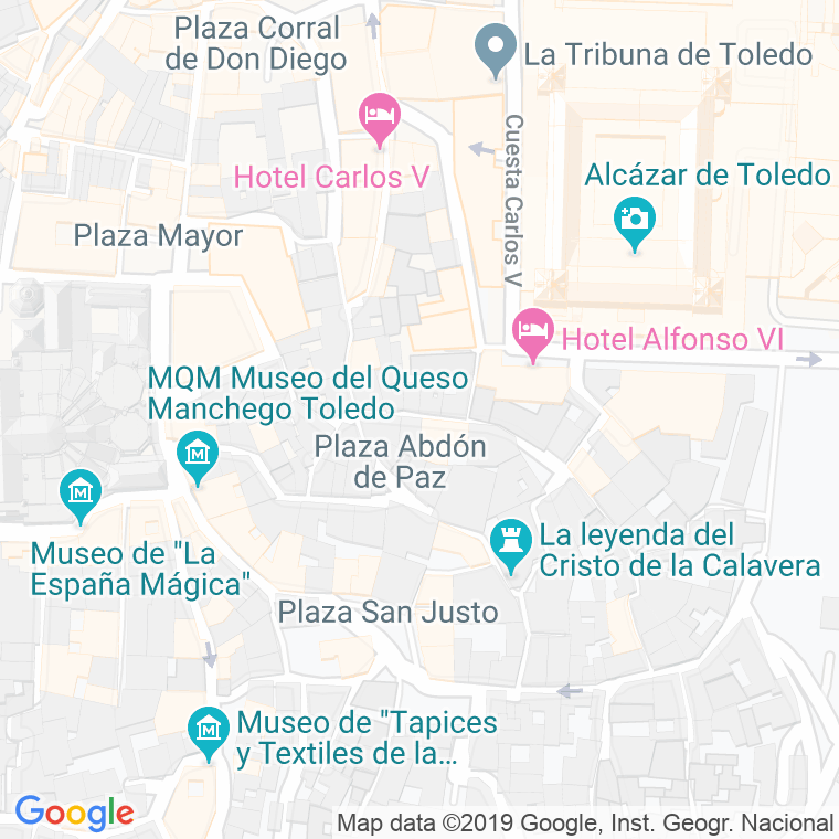 Código Postal calle Pascuales, cuesta en Toledo