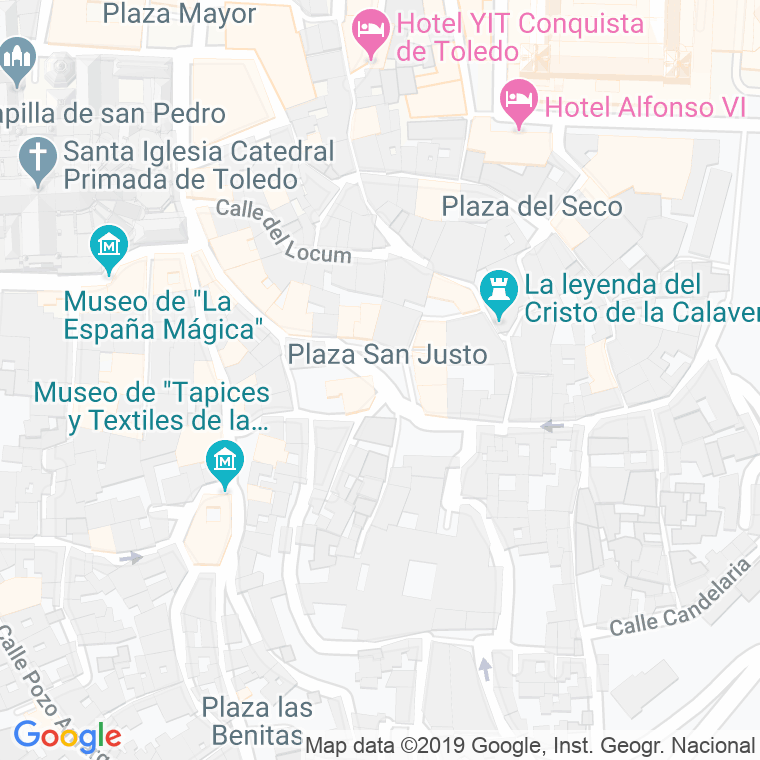 Código Postal calle San Justo, plaza en Toledo