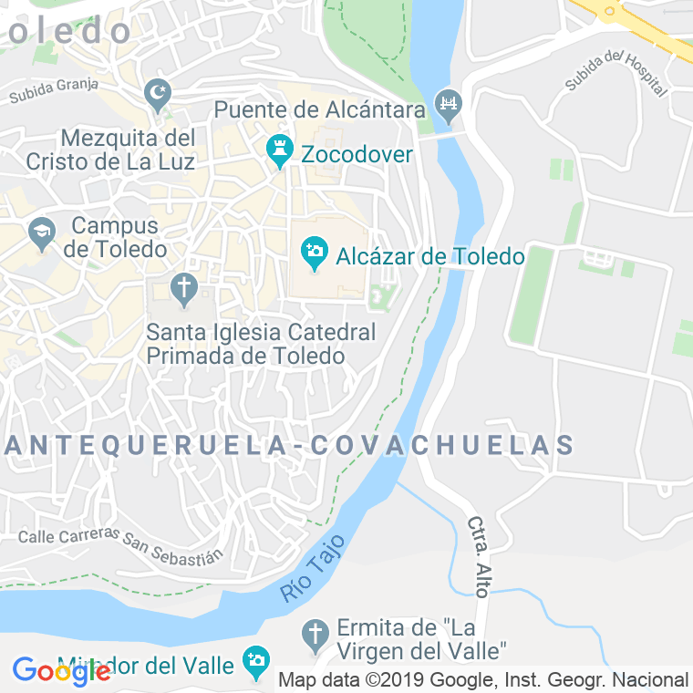 Código Postal calle San Pablo   (Impares Del 1 Al Final)  (Pares Del 2 Al Final) en Toledo