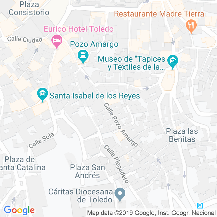 Código Postal calle Cobertizo Pozo Amargo en Toledo
