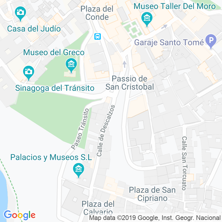 Código Postal calle Descalzos, travesia en Toledo