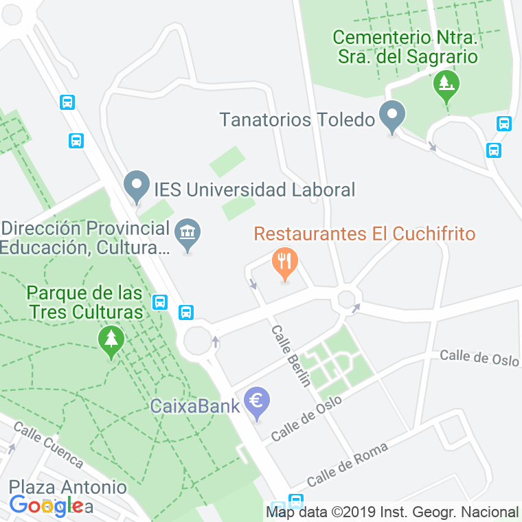 Código Postal calle Dublin en Toledo