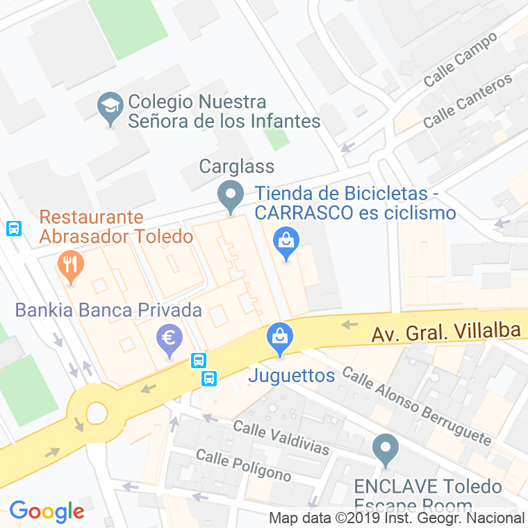 Código Postal calle Gregorio Ramirez, travesia en Toledo