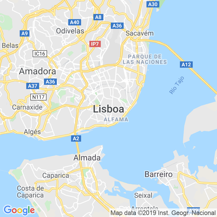Código Postal calle Lisboa en Toledo