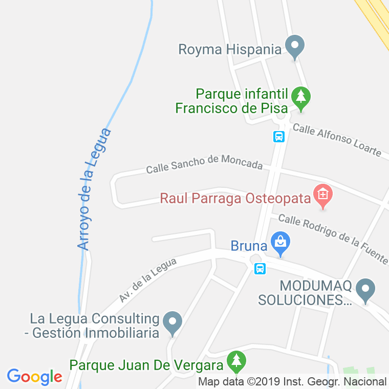 Código Postal calle Sancho De Moncada en Toledo