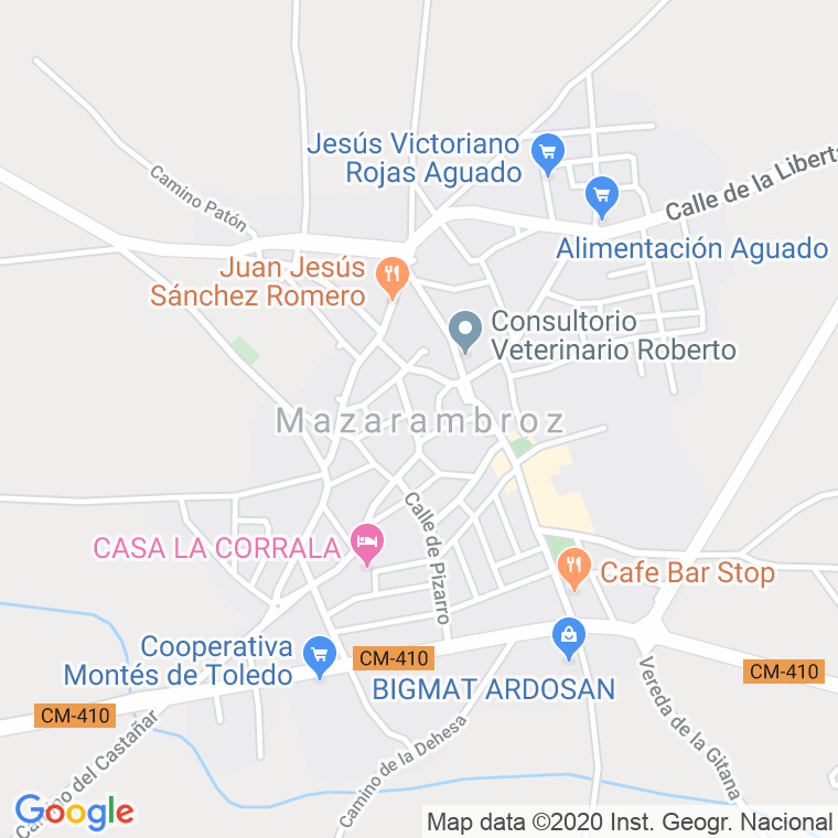 Código Postal calle Mazarambroz en Toledo