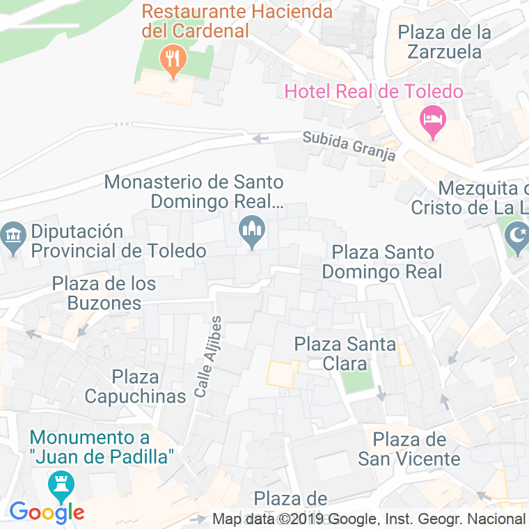 Código Postal calle Nuestra Señora Del Pilar en Toledo