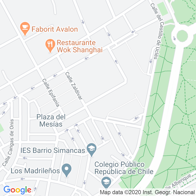 Código Postal calle Virgen De La Oliva en Toledo