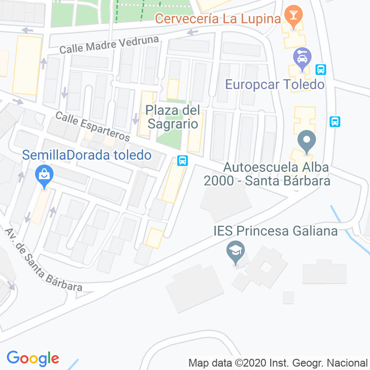 Código Postal calle Virgen De Las Canteras en Toledo