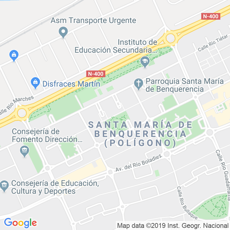 Código Postal calle Poeta Gomez Manrique, paseo en Toledo