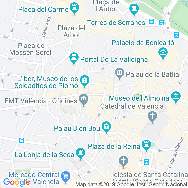 Código Postal calle Caballeros en Valencia