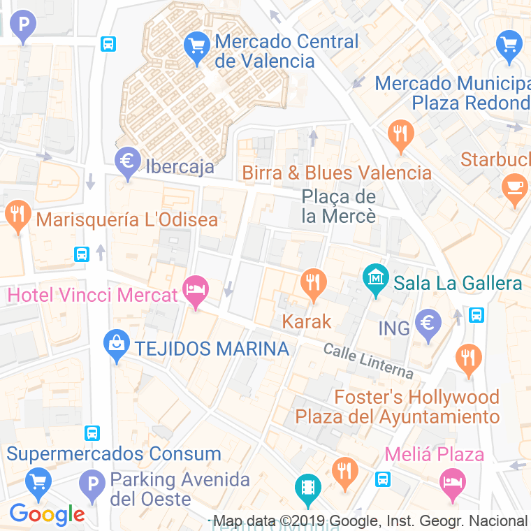 Código Postal calle Hiedra en Valencia