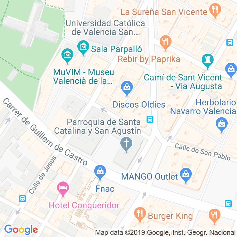 Código Postal calle Huesca en Valencia