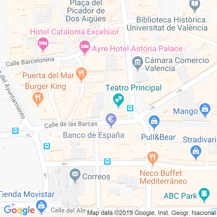 Código Postal calle Virues en Valencia