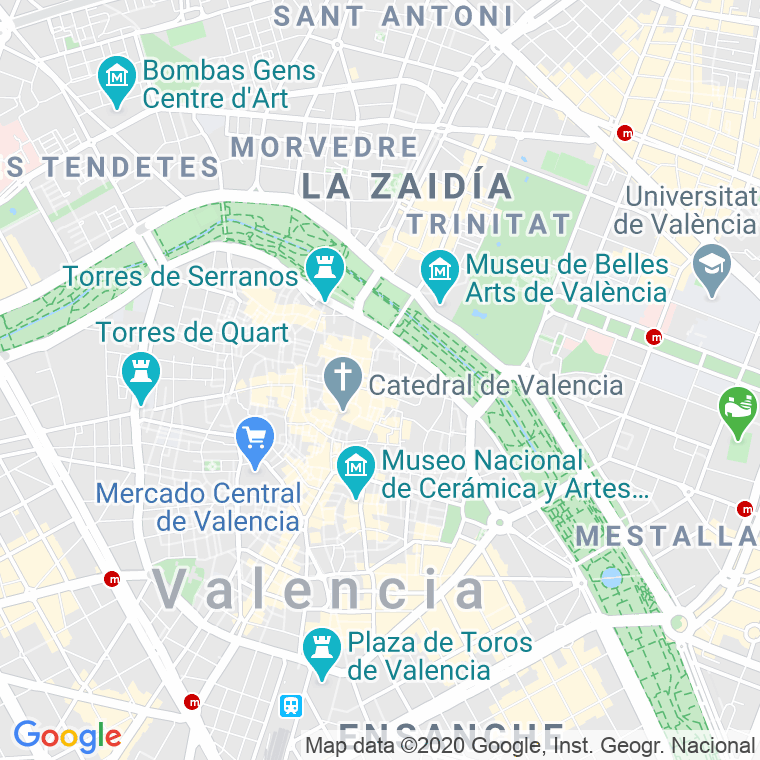 Código Postal calle Cronista Jeronimo Zurita en Valencia