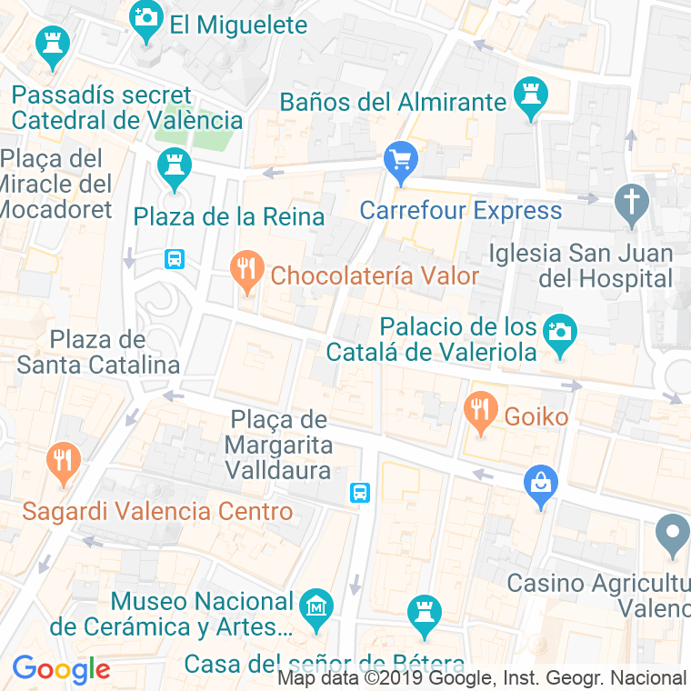 Código Postal calle Gallinas en Valencia