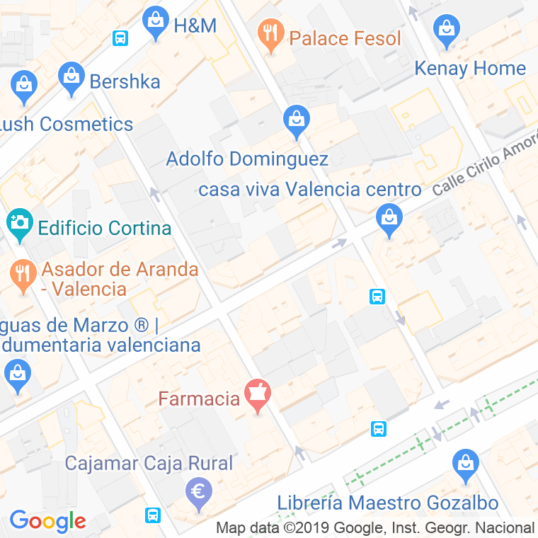 Código Postal calle Garrofa   (Impares Del 1 Al Final)  (Pares Del 2 Al Final) en Valencia