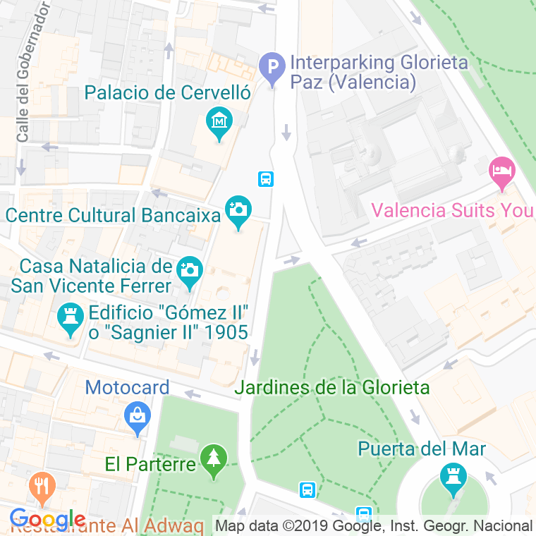 Código Postal calle General Tovar en Valencia