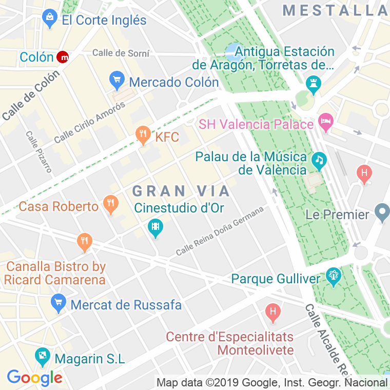 Código Postal calle Ciscar en Valencia