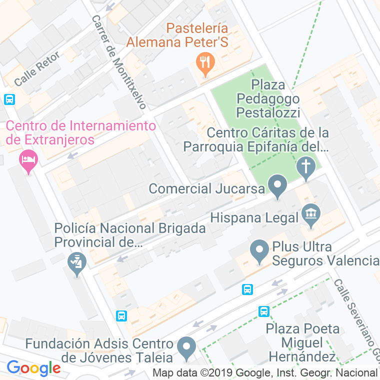 Código Postal calle General Almirante en Valencia