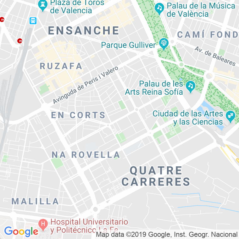 Código Postal calle Plata, avenida (Impares Del 45 Al Final) en Valencia