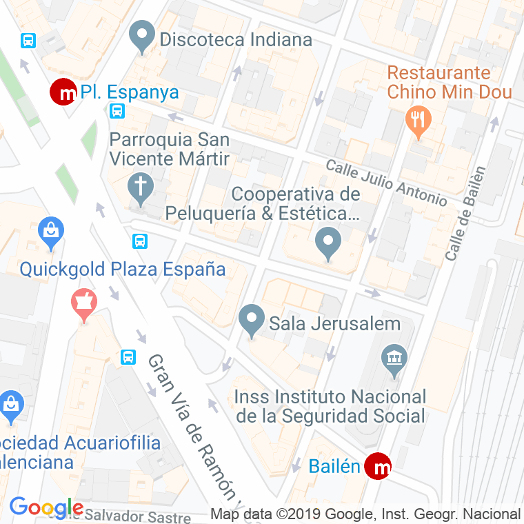 Código Postal calle Ermita en Valencia