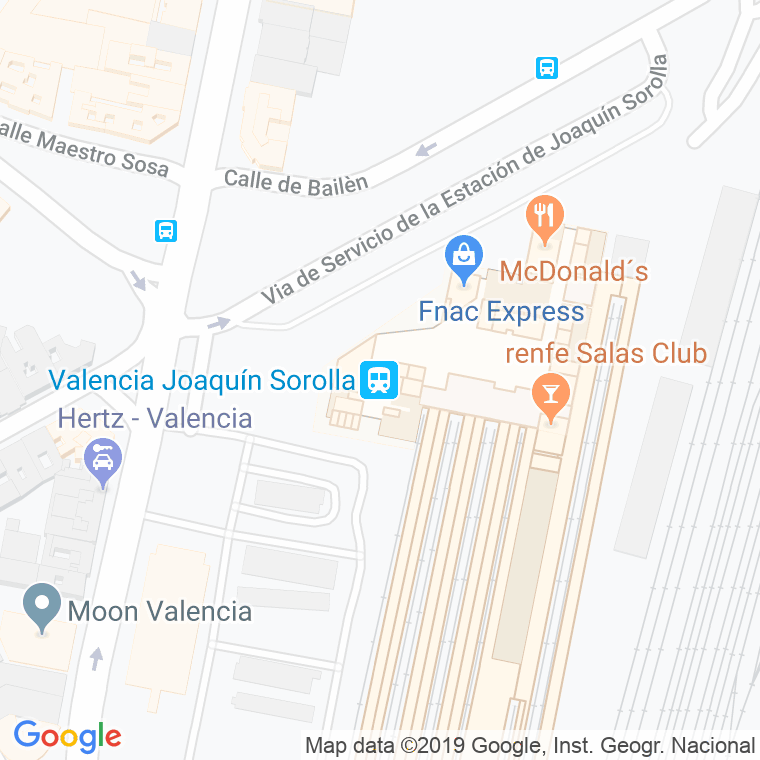 Código Postal calle Estacion Termino en Valencia