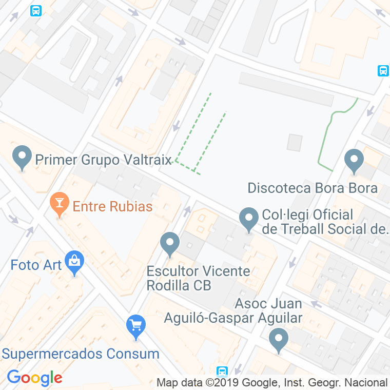 Código Postal calle Franco Tormo en Valencia