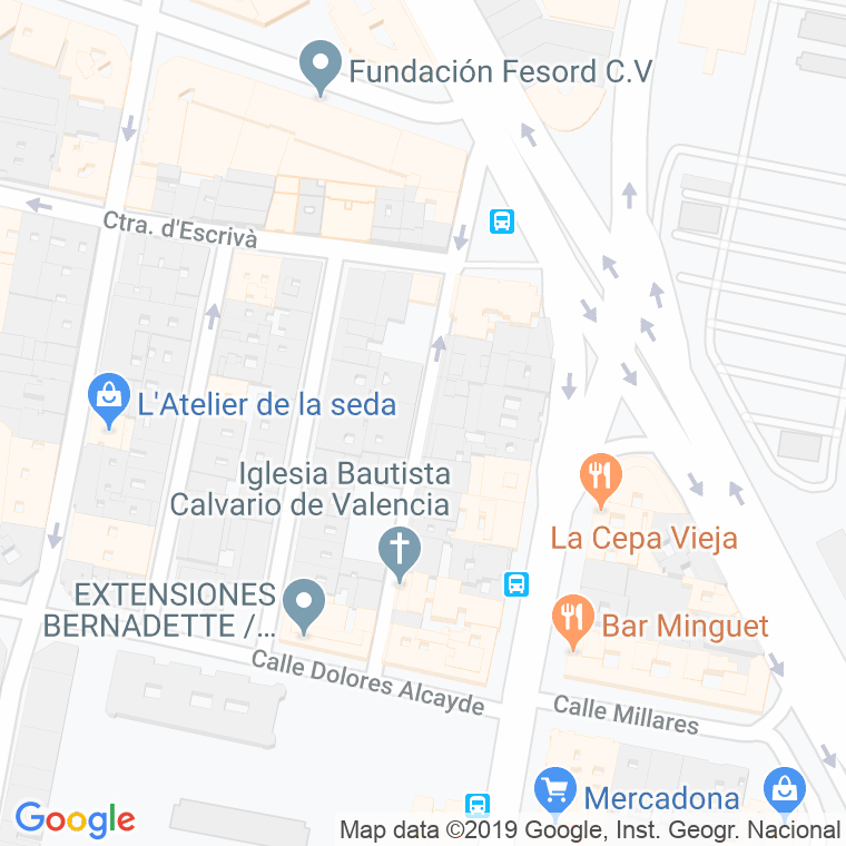 Código Postal calle Medico Esteve en Valencia